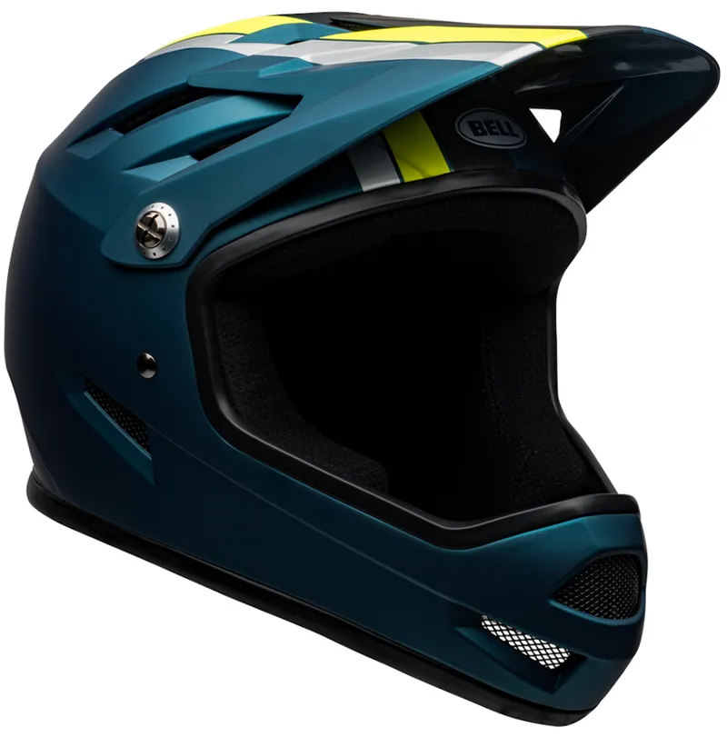 Bell Sanction MTB Full Face Helmet Agility Matte Blue/Hi-Viz-1